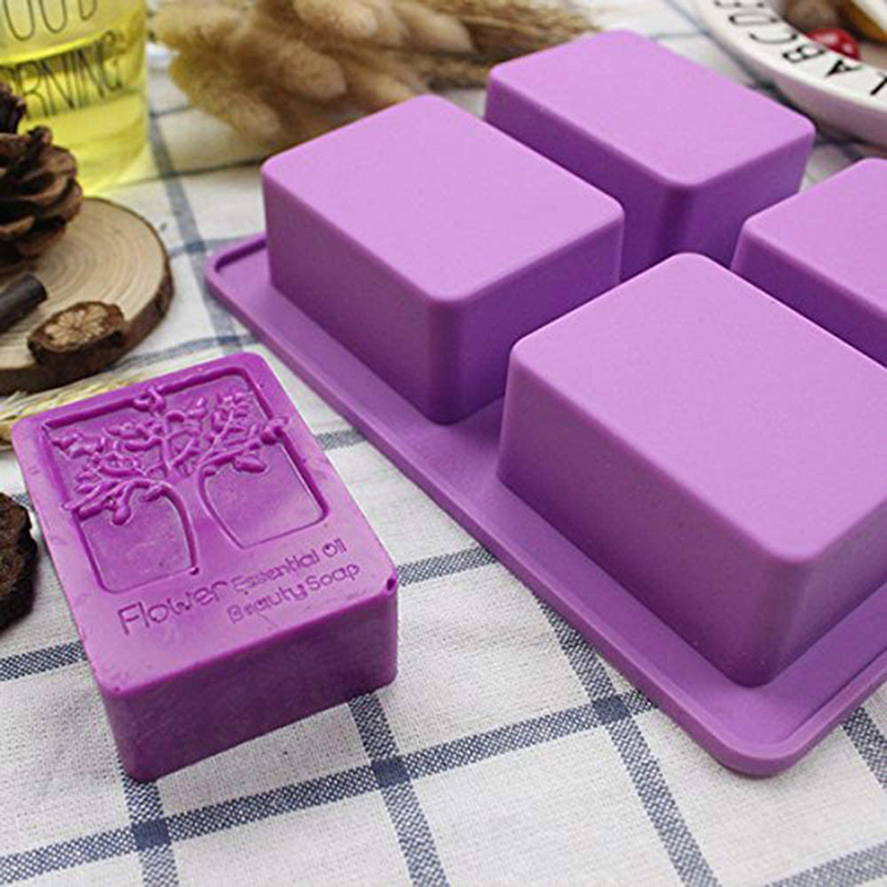 Soap Making Kit For Beginners - Rectangle Life Tree Silicone Soap Mold