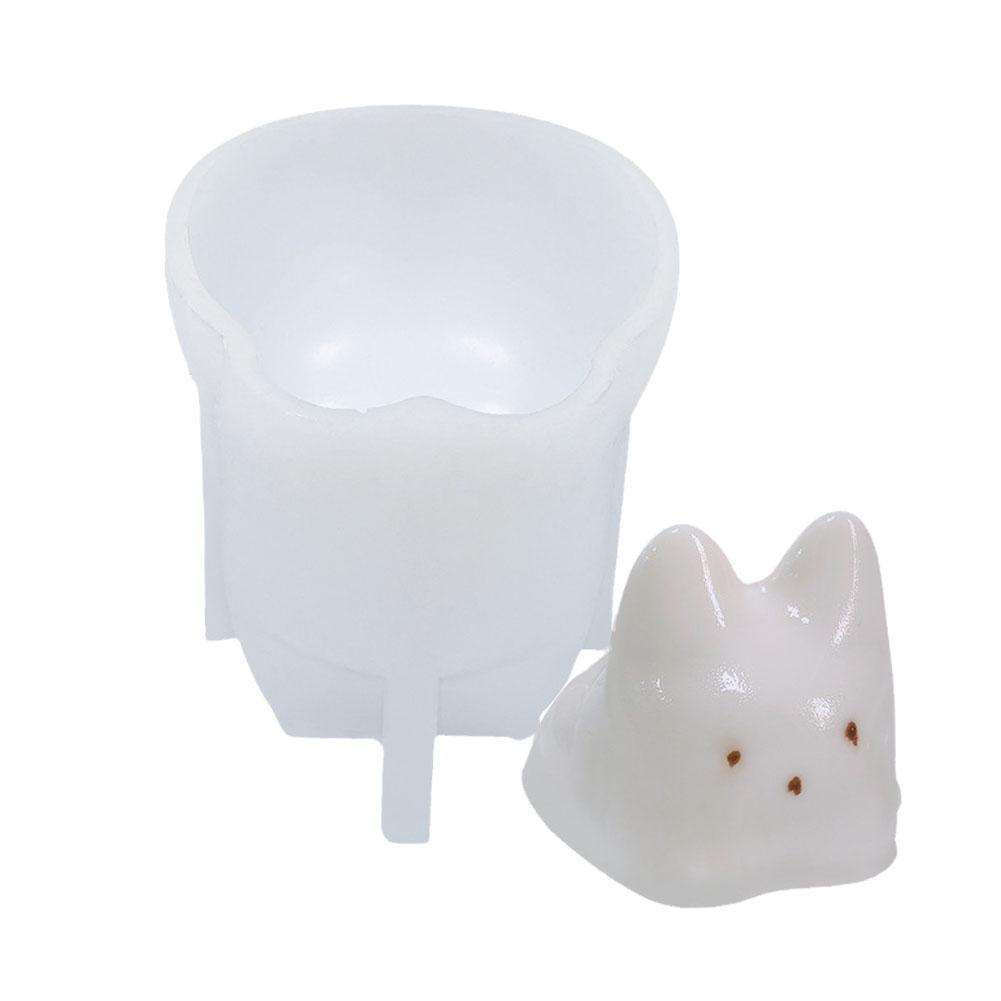 Soap Making Jelly - 3D Cat Silicone Mold DIY Mousse