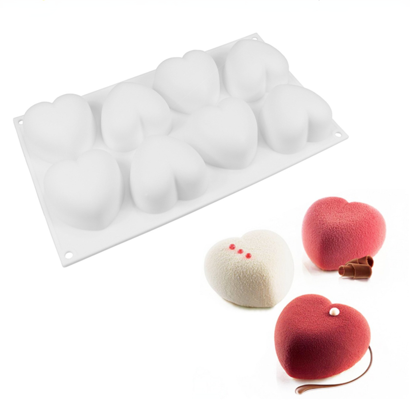 Soap Making Kit For Beginners - Love Heart Silicone Soap Mold Handmade
