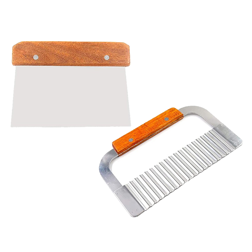 Soap Making Kit For Beginners - 2 Pack Stainless Steel Wavy &