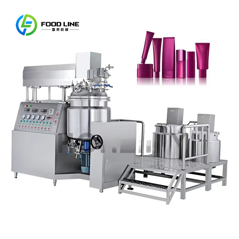Making Soap And Detergent - Double Boiler Mix Tank Vacuum Homogenizer