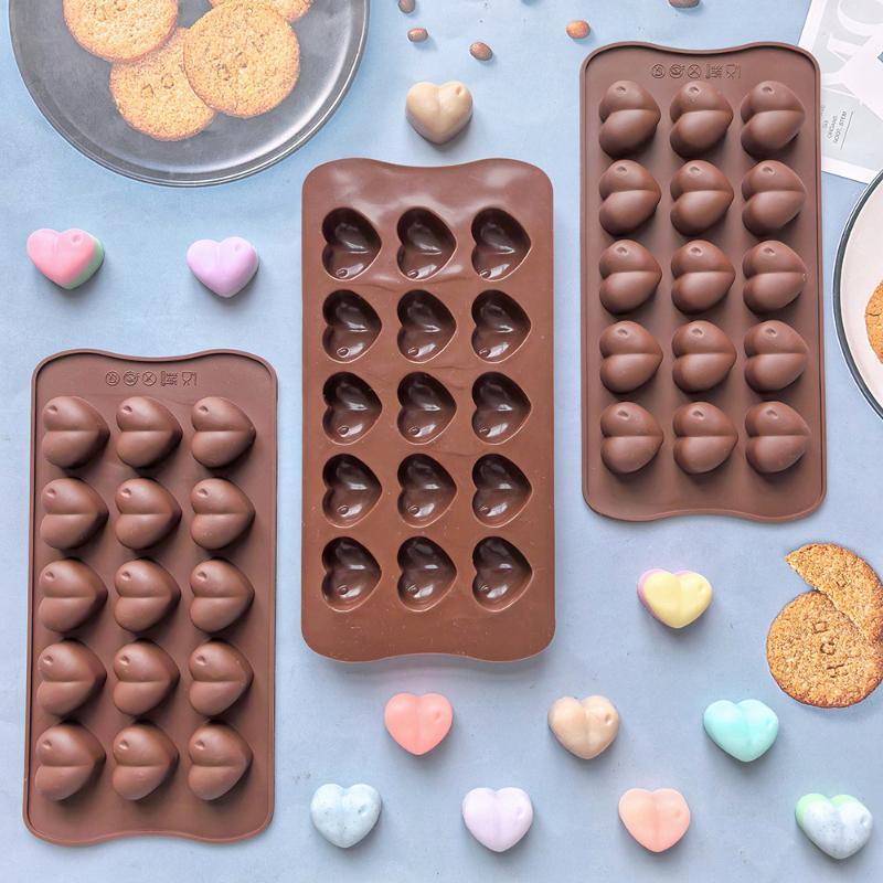 Soap Making Jelly - (❤️)15 Cavity Love Silicone Chocolate Mold