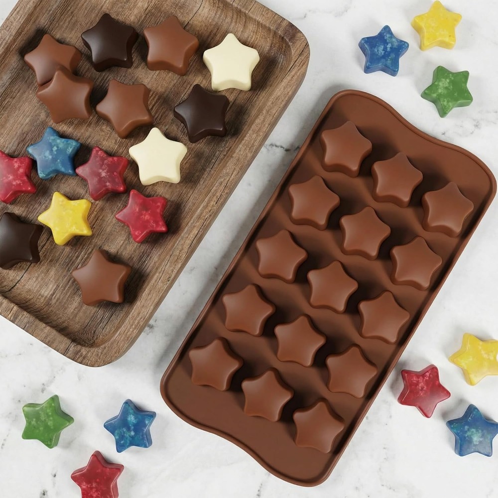 Soap Making Jelly - 2Pcs Star Shaped Silicone Mold with