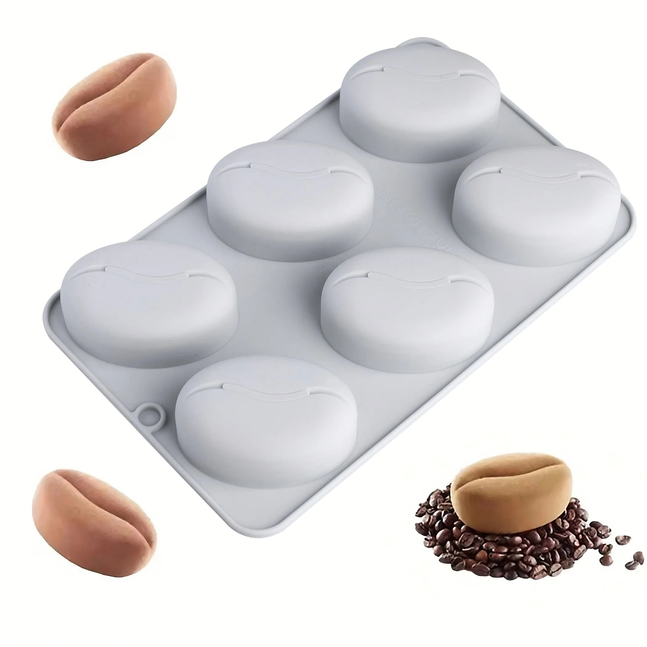 Soap Making In School - Silicone Mold for Coffee Beans-A Non-Stick