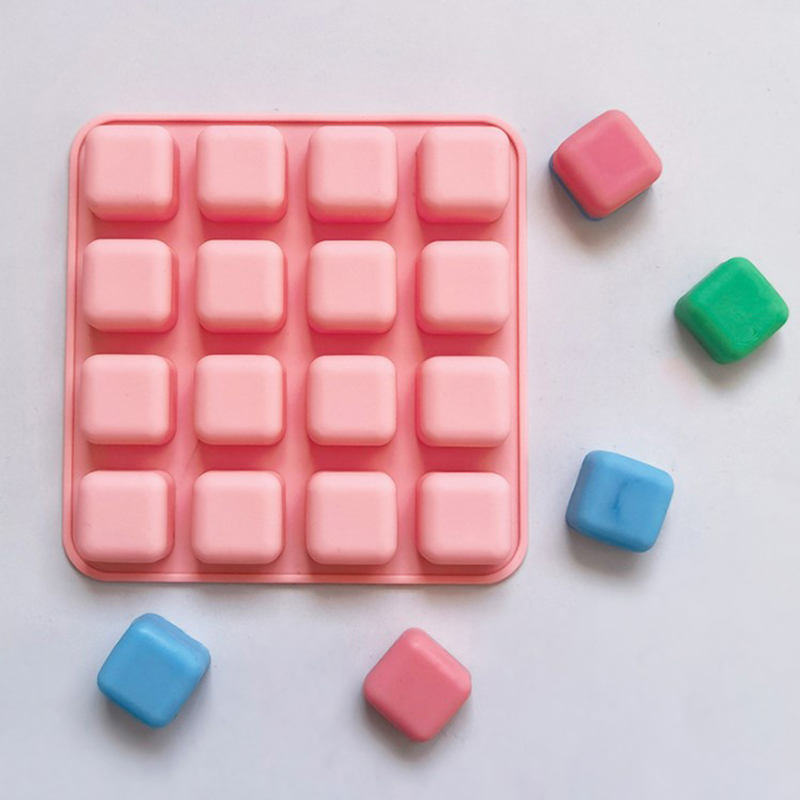 ●16 Cavity Square Cake Baking  - Soap Making Jelly ulasan dan harga