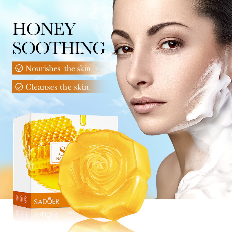 1Pcs Honey Handmade Soap Clean - Soap Making Essential Oils ulasan dan harga