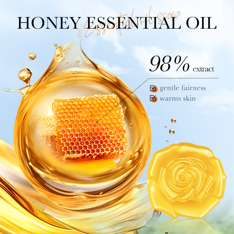 1Pcs Honey Handmade Soap Clean - Soap Making Essential Oils ulasan dan harga