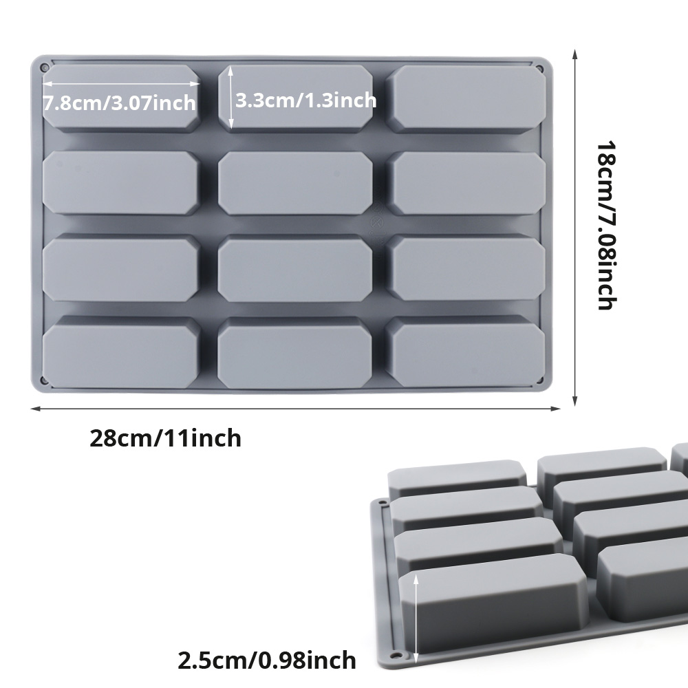 Silicone Rectangular Cake Mold - Soap Making Jelly ulasan dan harga