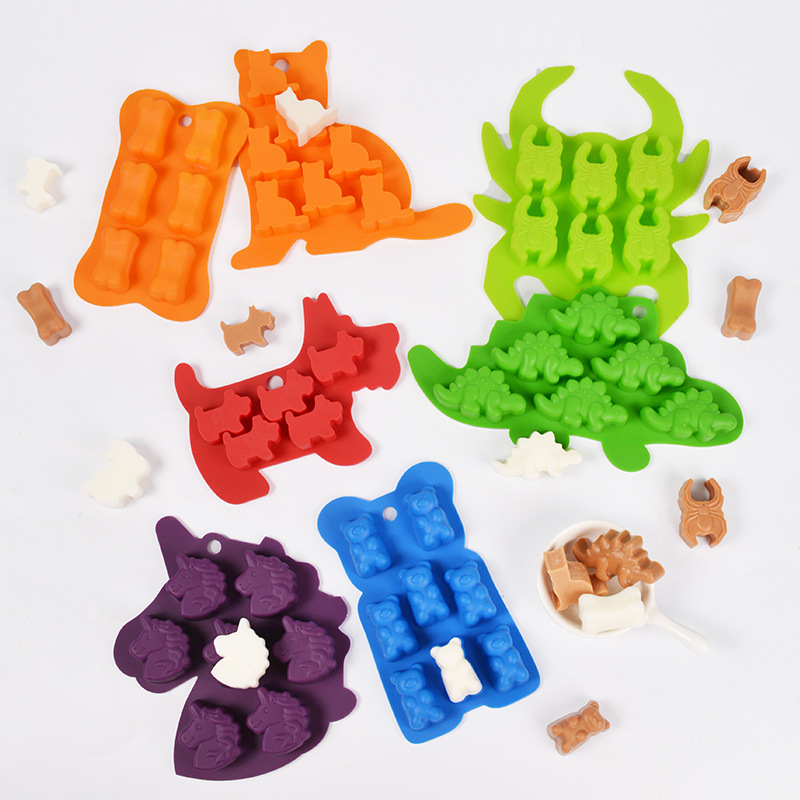 Animal Bear Cat Shape Silicone - Soap Making Jelly ulasan dan harga
