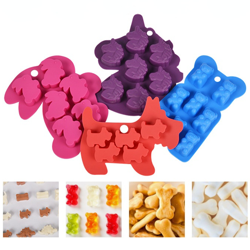Animal Bear Cat Shape Silicone - Soap Making Jelly ulasan dan harga