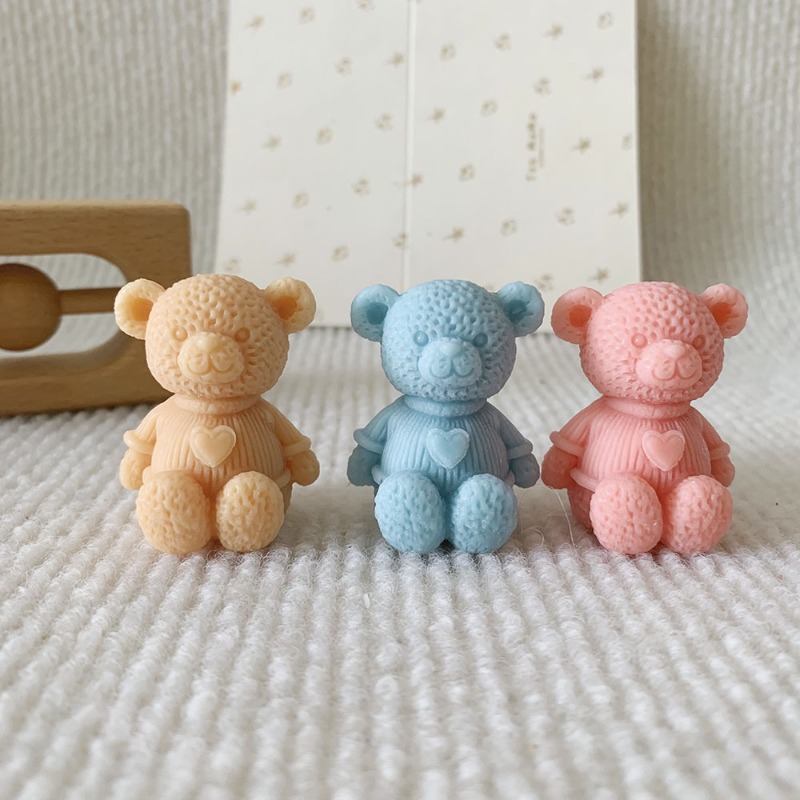 Mini Love Bear Candle Silicone - Soap Making Business ulasan dan harga