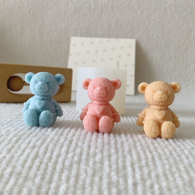 Mini Love Bear Candle Silicone - Soap Making Business ulasan dan harga