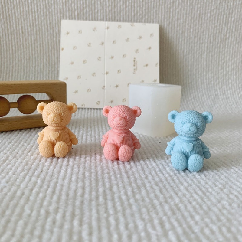 Mini Love Bear Candle Silicone - Soap Making Business ulasan dan harga