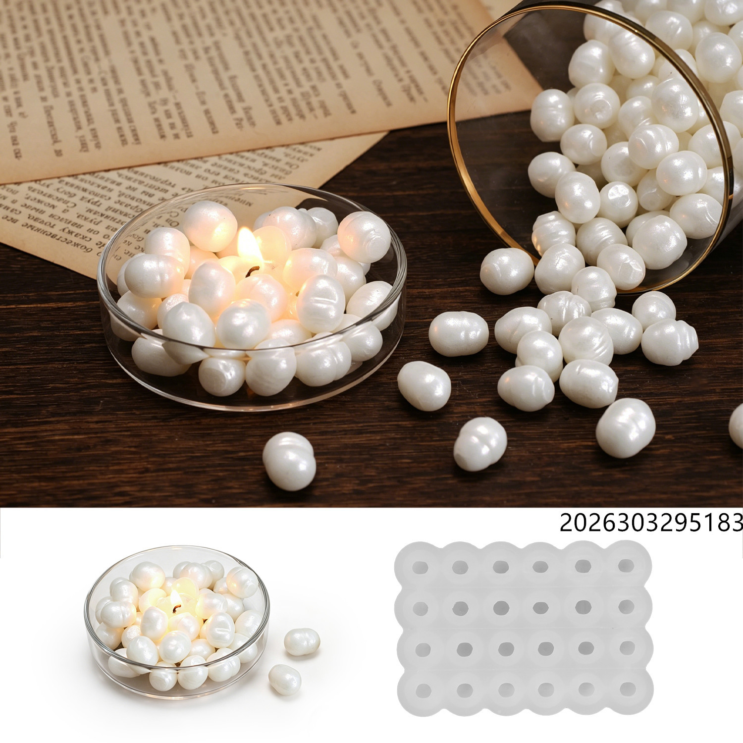 Healing Ocean Pearl Mirror Wax - Melt Pour Soap Base ulasan dan harga