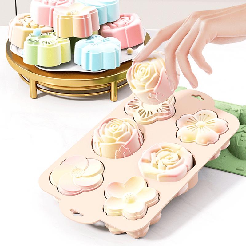 SU Flower Silicone Mold, 6 Cav - Soap Making Jelly ulasan dan harga