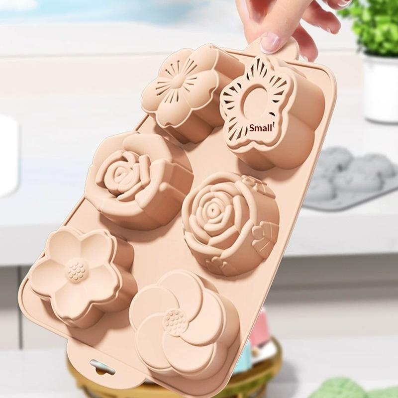 SU Flower Silicone Mold, 6 Cav - Soap Making Jelly ulasan dan harga