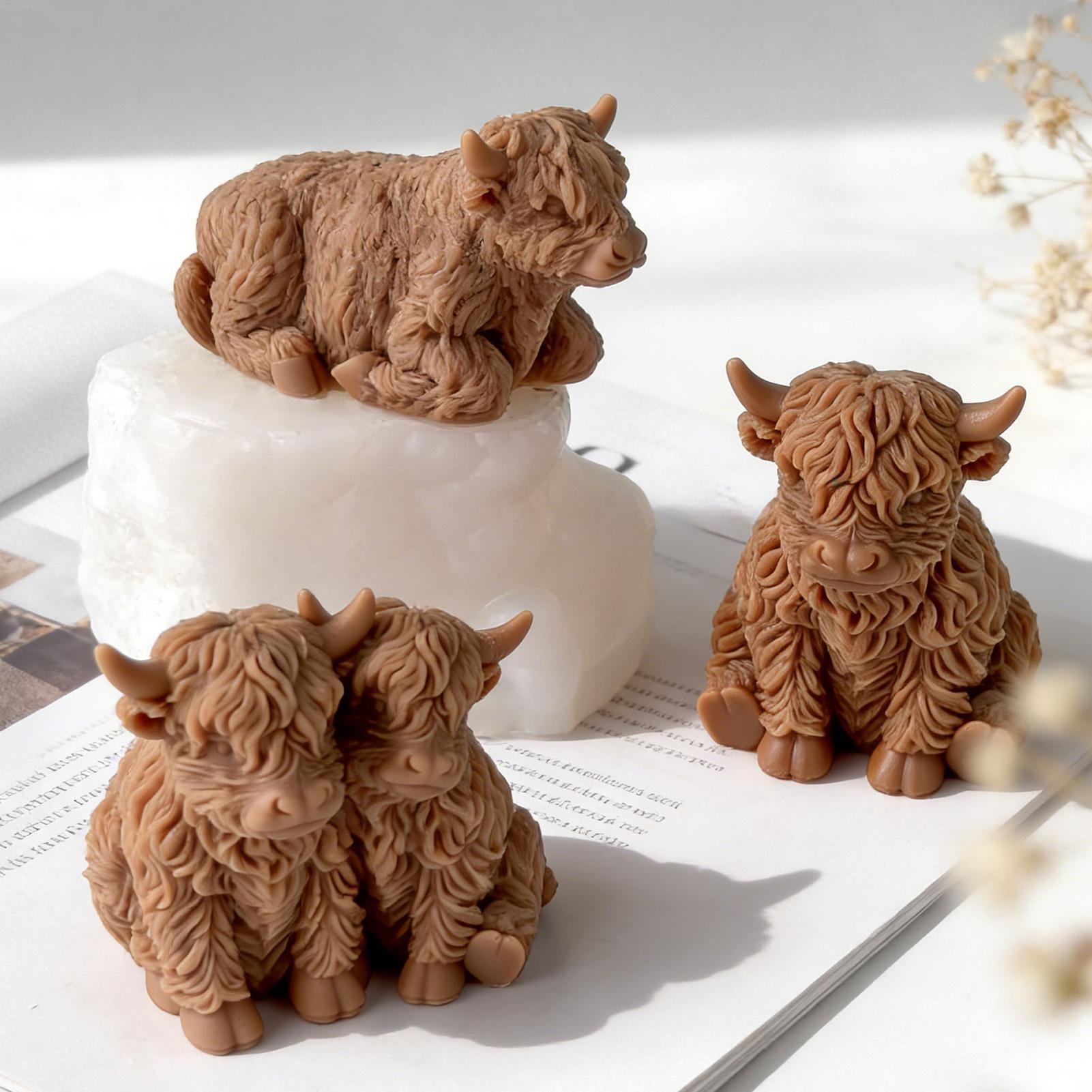 Highland Cow Silicone Mold Reu - Soap Making Business ulasan dan harga