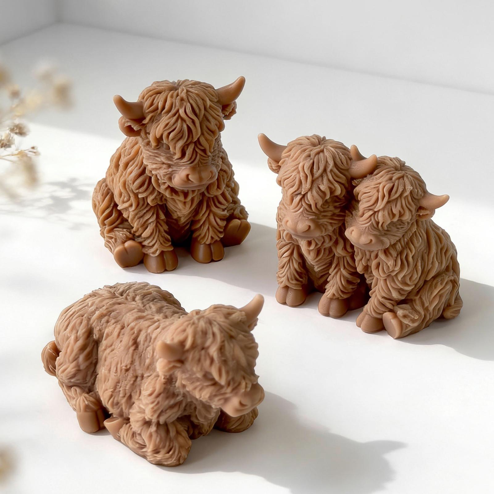 Highland Cow Silicone Mold Reu - Soap Making Business ulasan dan harga