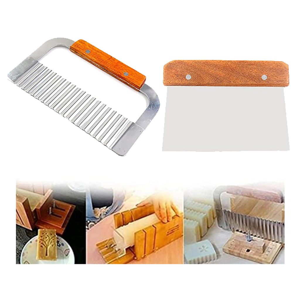 2 Pack Stainless Steel Wavy &  - Soap Making Kit For Beginners ulasan dan harga