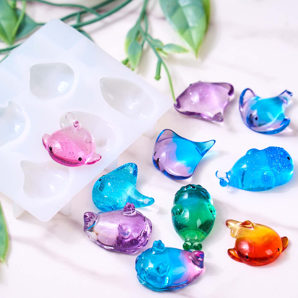 3D Healing Kawaii Manta Ray Wh - Melt Pour Soap Base ulasan dan harga