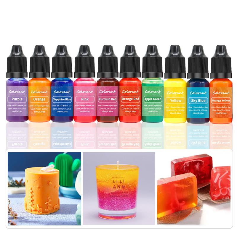 20 Colors 10ml Candle Wax Pigm - Soap Making Jelly ulasan dan harga