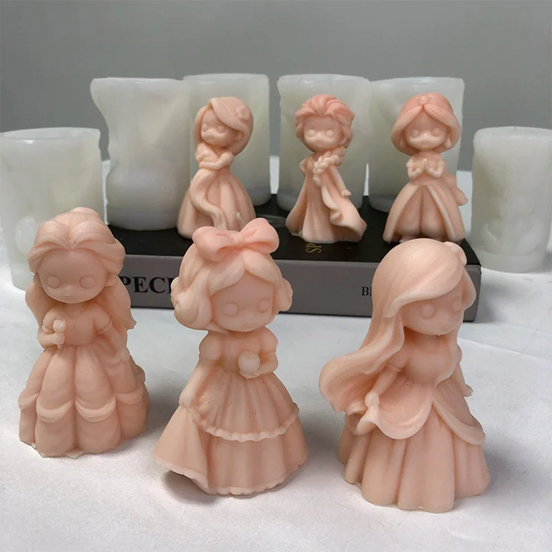 6 Princess Doll Silicone Candl - Soap Making Business ulasan dan harga