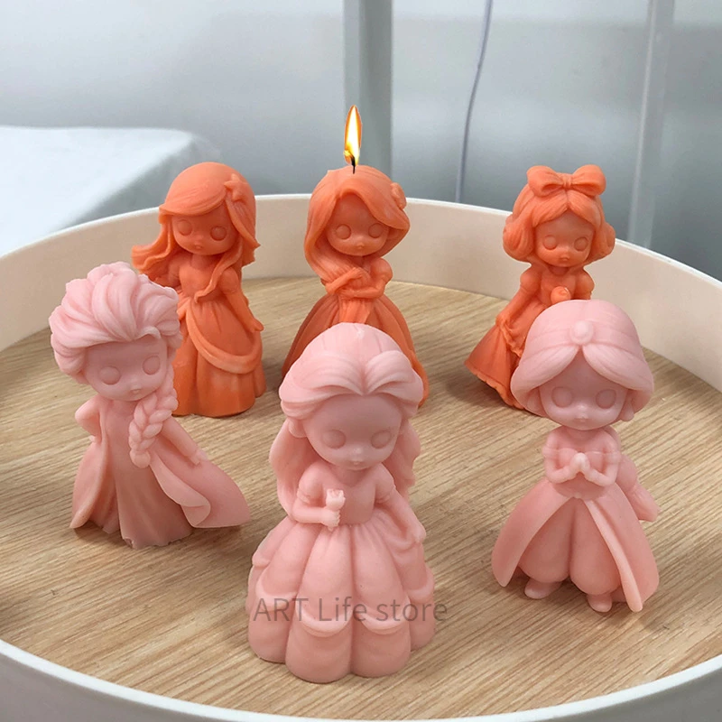 6 Princess Doll Silicone Candl - Soap Making Business ulasan dan harga