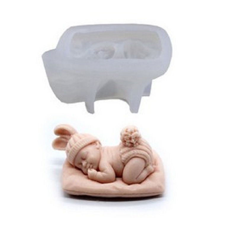 3D Sleep Baby Candle Silicone  - Soap Making Kit For Kids ulasan dan harga