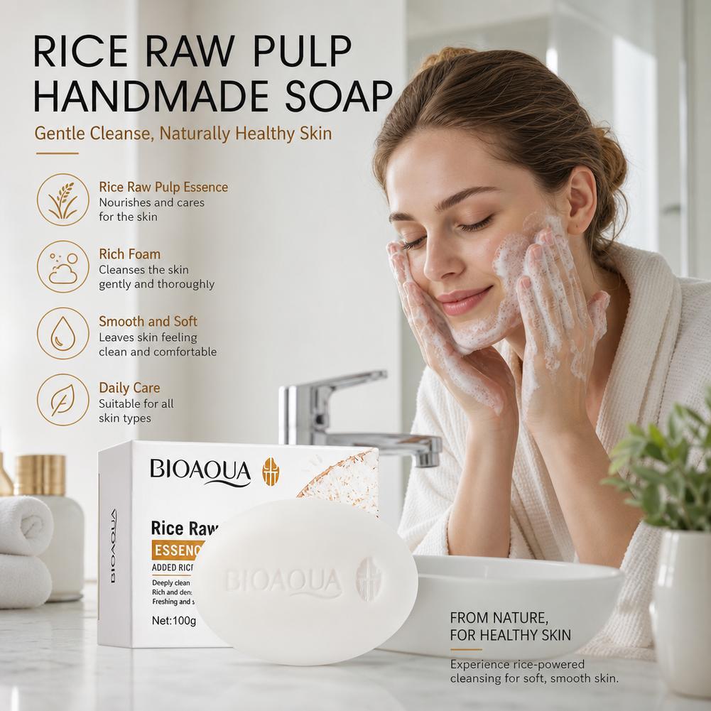 BIOAQUA White Rice Raw Pulp Fa - Soap Making Essential Oils ulasan dan harga