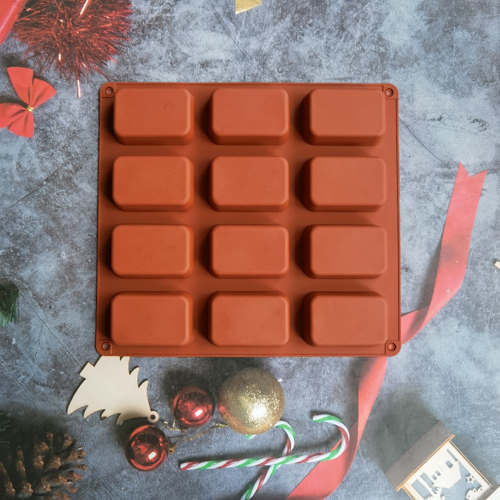 12 Cavity Square Silicone Soap - Soap Making Business ulasan dan harga