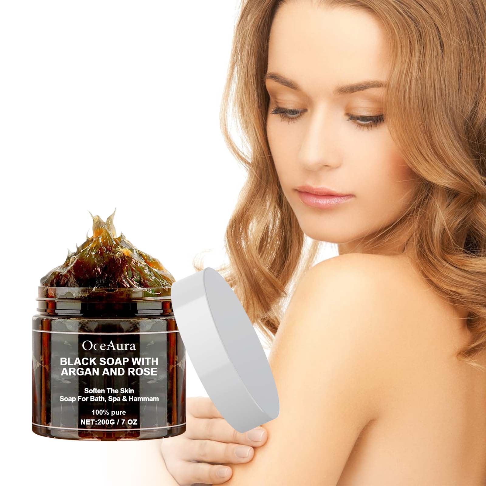 OCEAURA Black Soap With Argan  - Soap Making Essential Oils ulasan dan harga