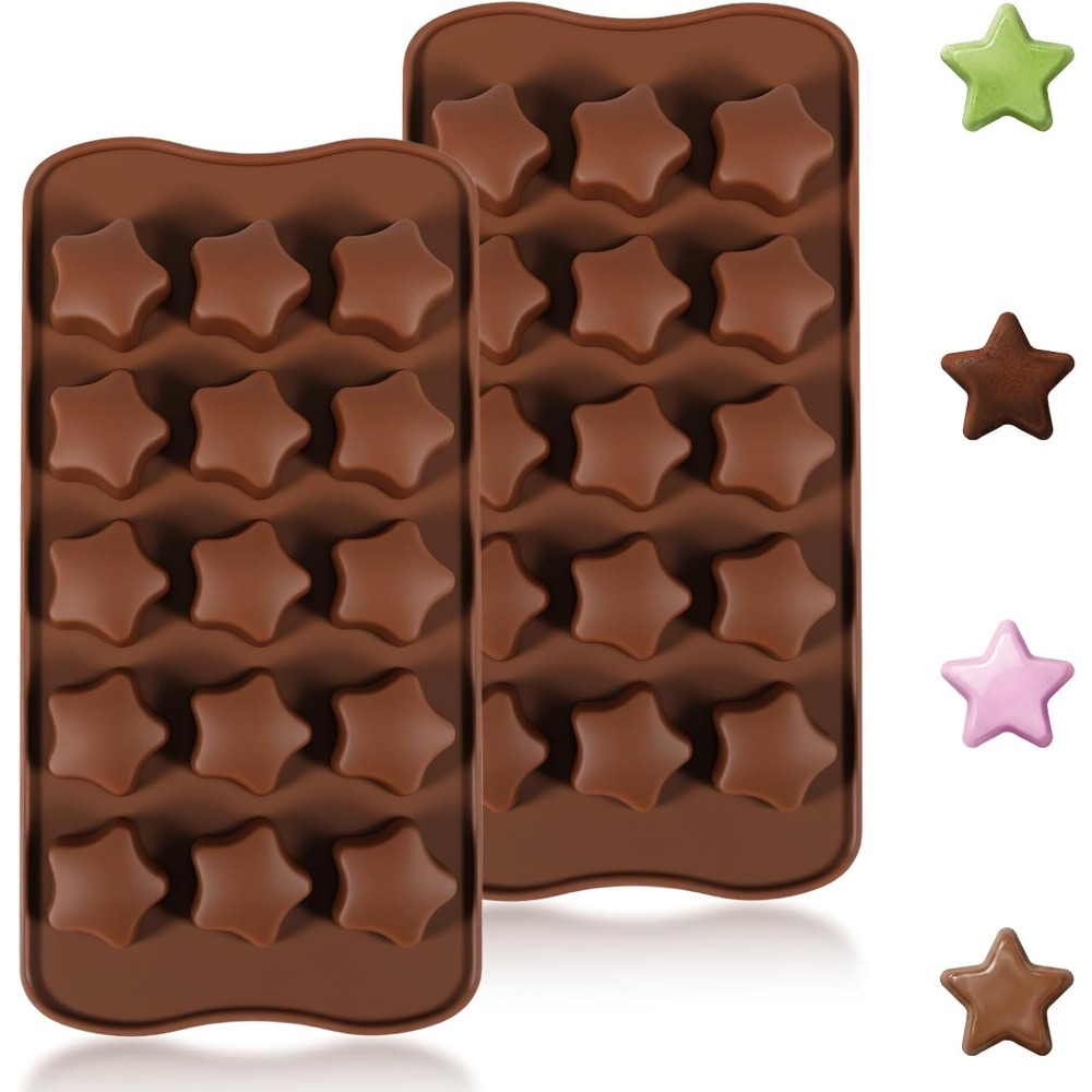 2Pcs Star Shaped Silicone Mold - Soap Making Jelly ulasan dan harga