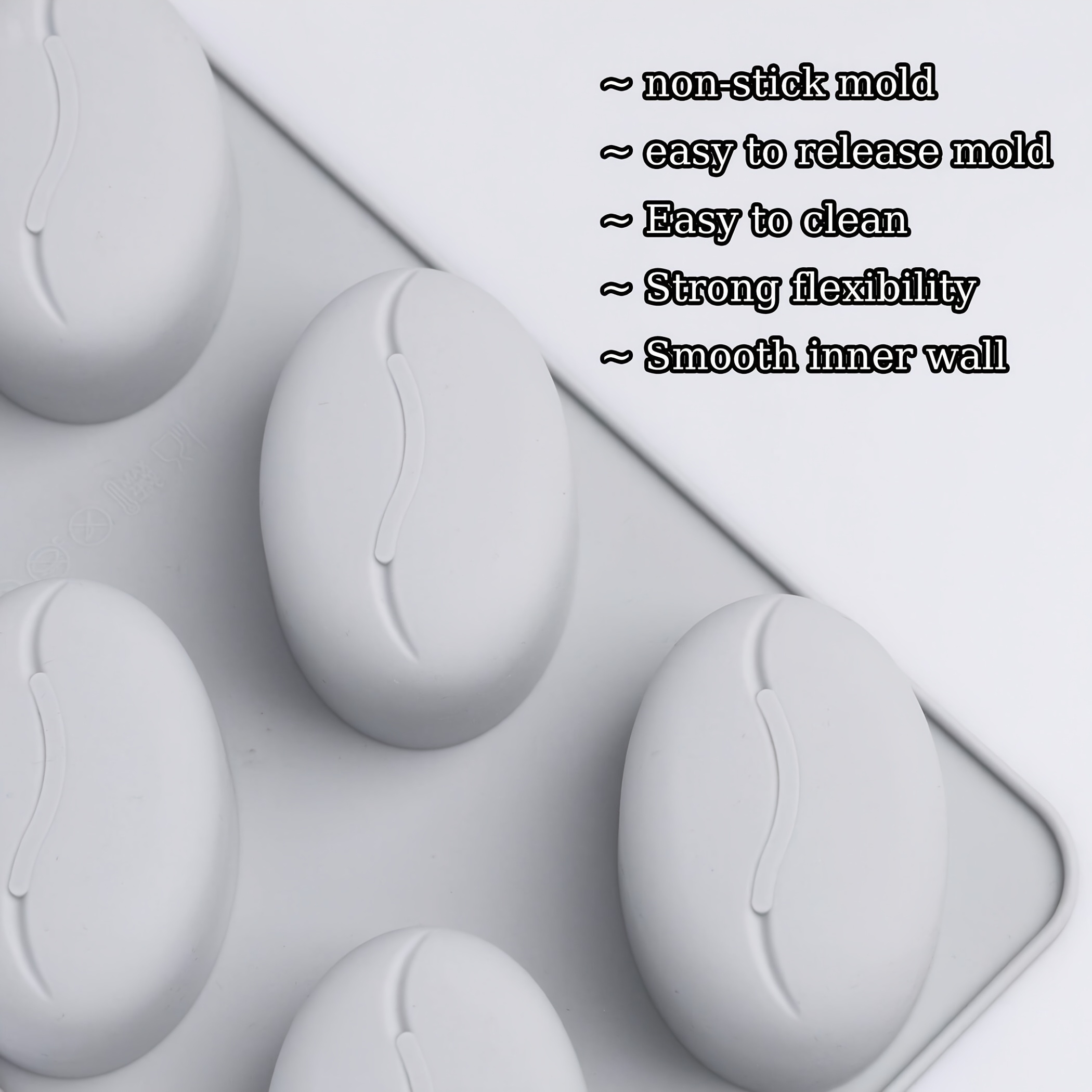 Silicone Mold for Coffee Beans - Soap Making In School ulasan dan harga